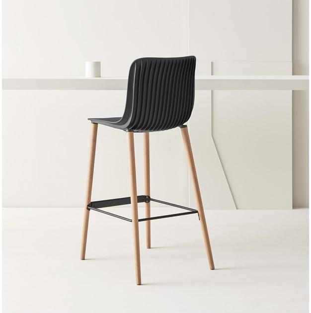 Segis Высокий табурет из полипропилена со спинкой и подставкой для ног Dragonfly sun-id-1356183 - Вид №2