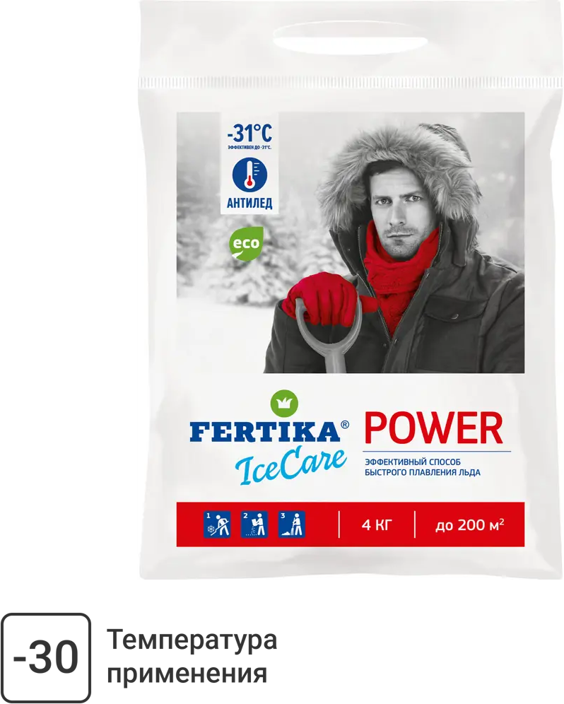 FERTIKA ICEcare POWER -30°C: Противогололедный реагент 4 кг 85394838