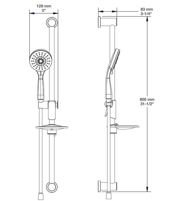 Термостатический набор для душа с душем BARIL PRO-2805-66 ARCH-00148965 - Вид №4