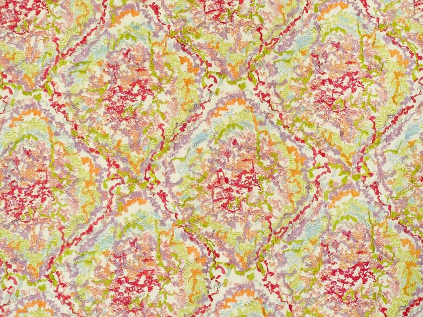 Aldeco Хлопковая ткань с вышивкой и принтом Tropical vibes sun-id-1448949