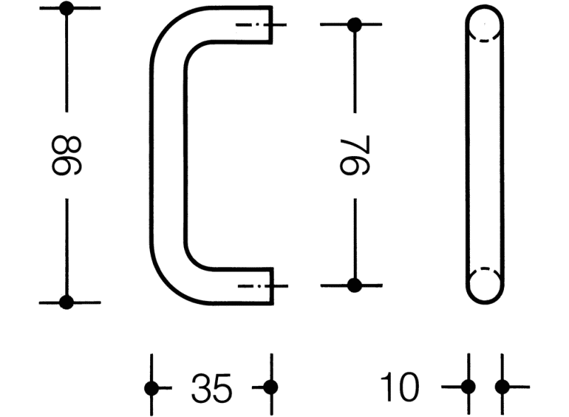 548.86B Мебельные ручки ø 10 мм HEWI USA Produkte  - Вид №16