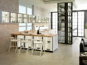 GAMADECOR Лакированная кухня с полуостровом Emotions - kitchens