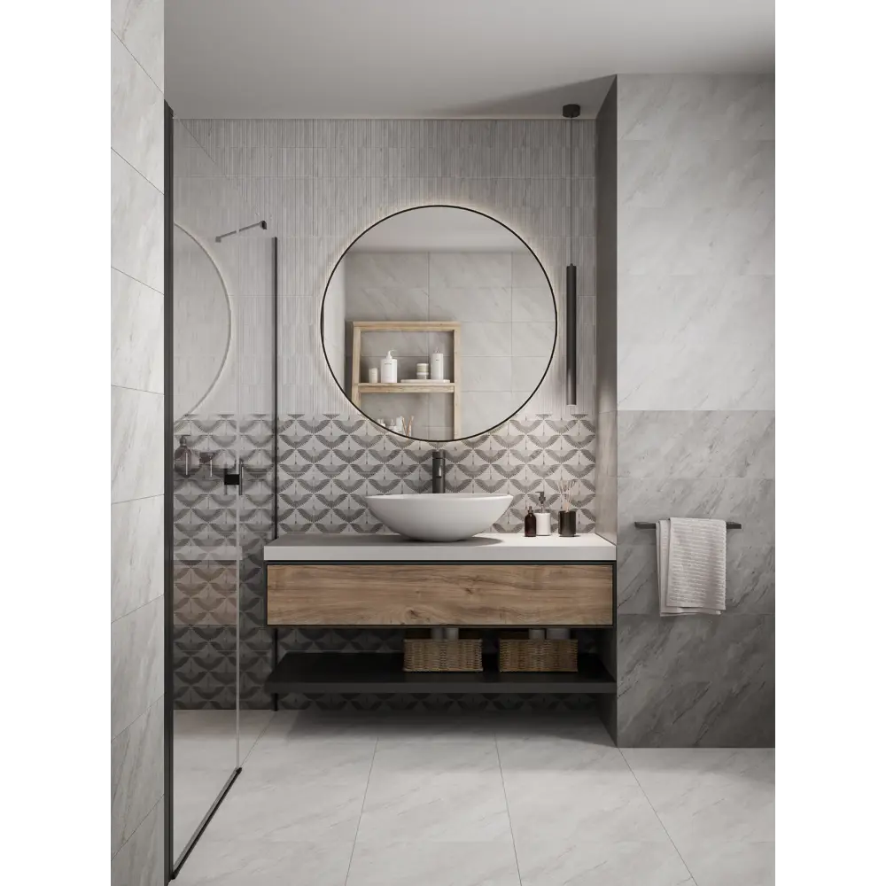 Настенная плитка Gracia Ceramica Tanto 01 серый камень 25x60 см 89416683 STLM-1574875 - Вид №3