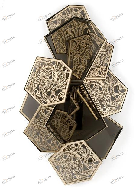 KOKET Настенный светильник непрямого действия из латуни Hypnotic sun-id-1379559