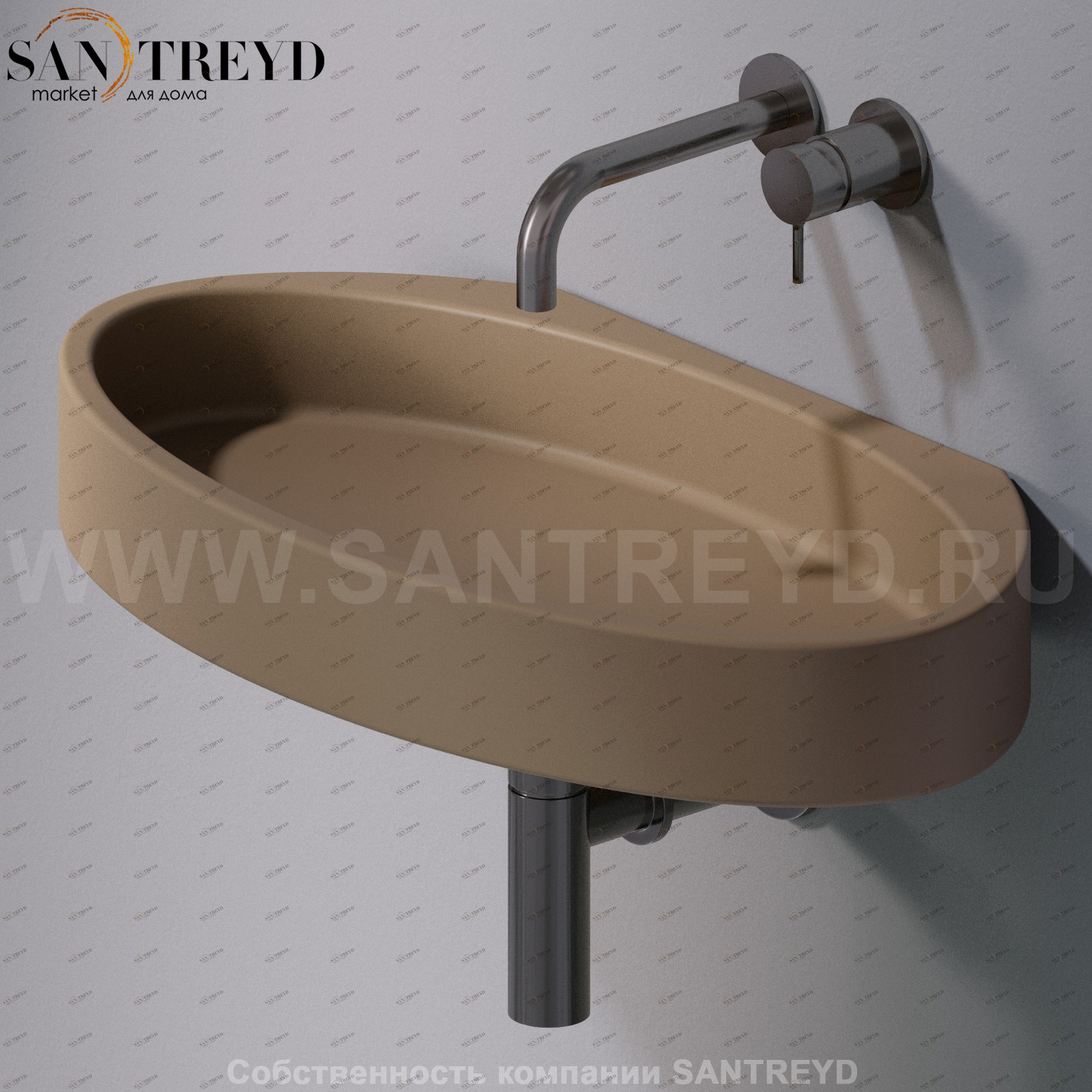 L015T1RPV4.132 Подвесная раковина настенная овальная A. e T. Italia P35 AeT ITALIA