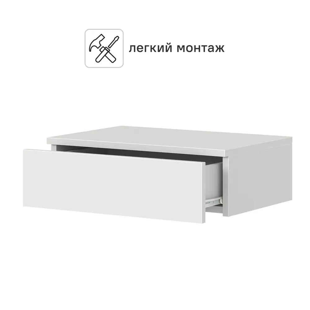 Консоль 50x15.5x33 см ЛДСП цвет белый 89428043 STLM-2040217 Santreyd  - Вид №2