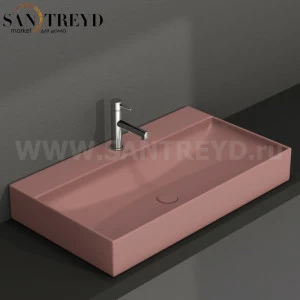 B6R81FR Подвесная раковина настенная прямоугольная Ceramica Globo T-EDGE