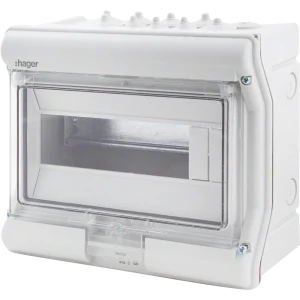 Щит распределительный навесной Hager Vector VS110TD 10 модулей IP65 пластик