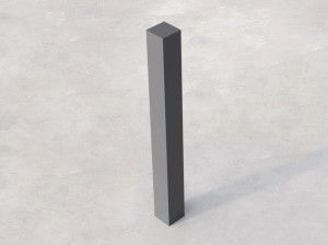 Фиксированный металлический столб боллард