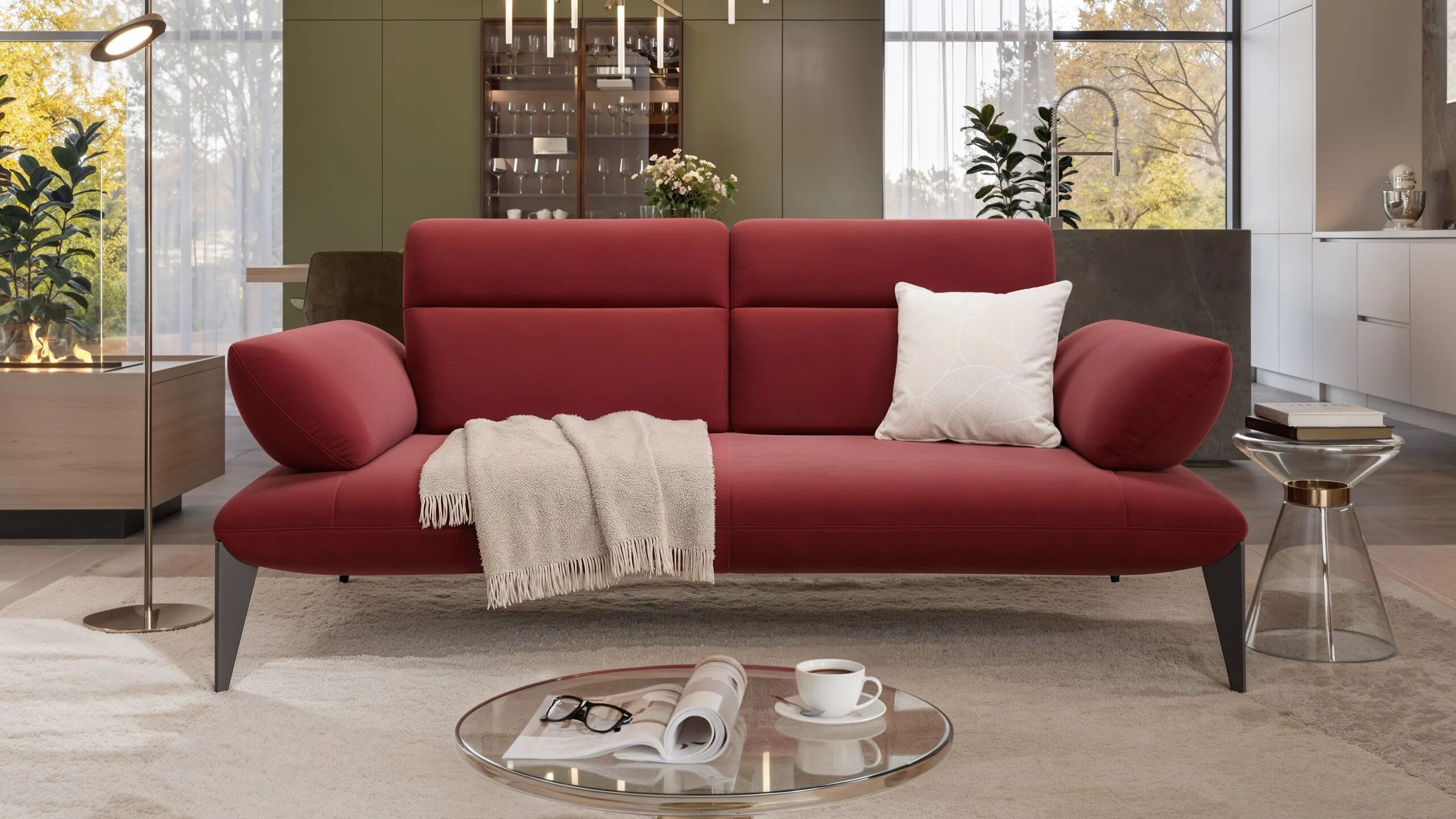 2-местный тканевый линейный диван Sofanella Лацио ARCH-00063138 - Вид №4