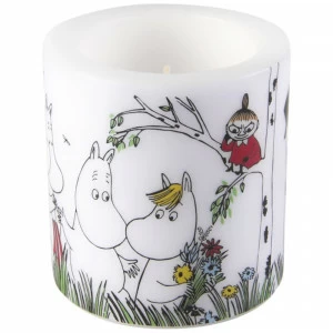 Свеча большая Moomin "Счастливое семейство", 8 см LE-VILLAGE СОВРЕМЕННЫЙ 222008 Белый