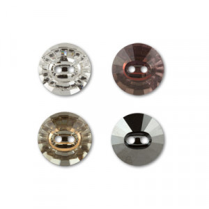 3019 ММ12 Пуговица Crystal 20 12 мм белый (crystal 001) Сваровски