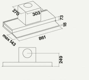 Falmec Стальная вытяжка встроена в стенку Design sun-id-1487754 - Вид №5