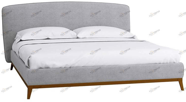 1475 Кровать с ортопедическим основанием 1.8 Сканди Лайт Грей R-HOME 40172728h_Грей