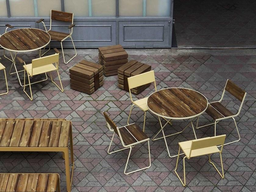 VESTRE Складной стол для общественных мест из стали и дерева April go sun-id-1387493 - Вид №3