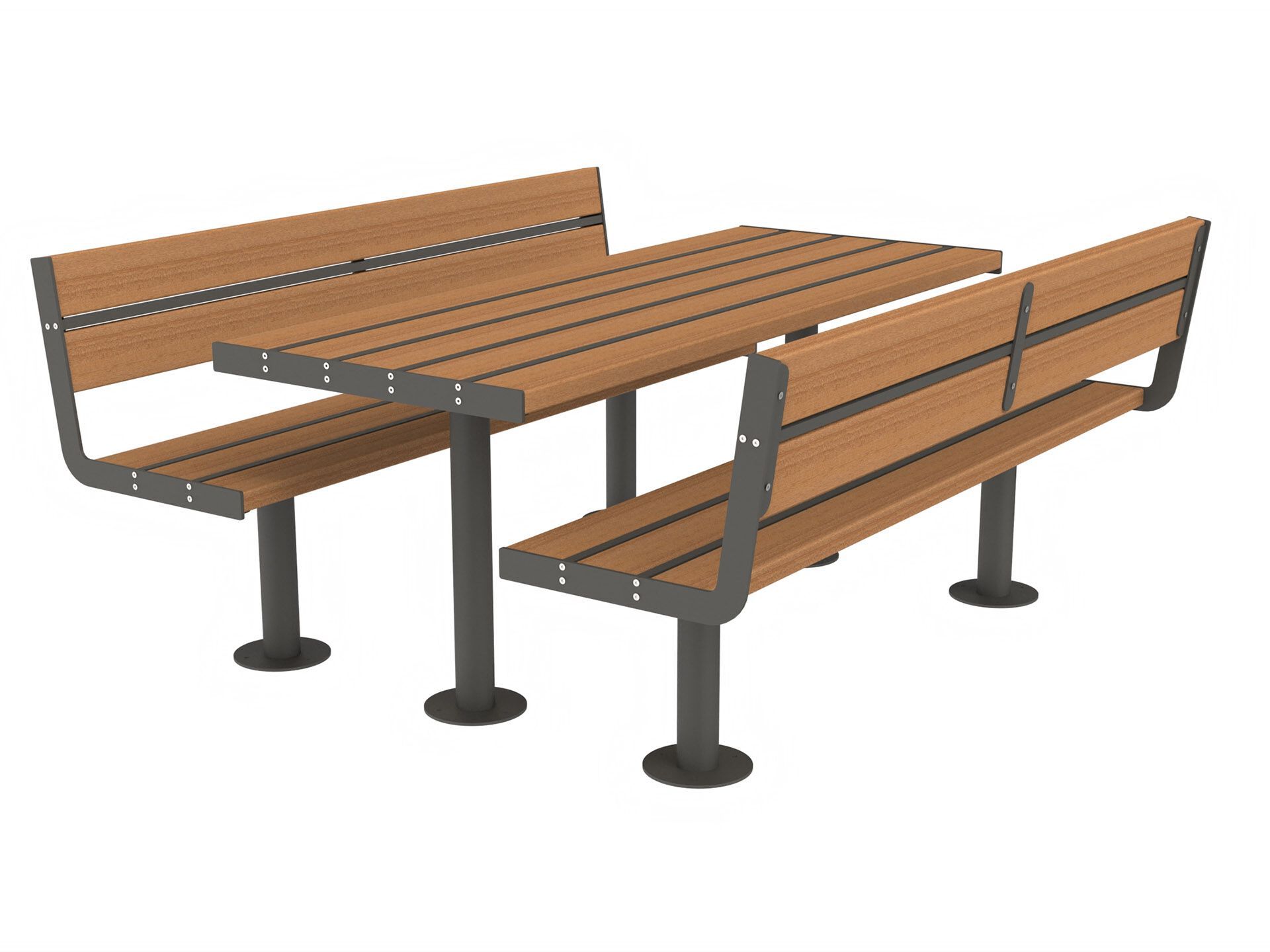 Стол для пикника со встроенными скамейками Lazzari Joy ARCH-00005444 - Вид №8