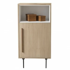 Тумба высокая деревянная 120х60 см белая Модуль-B BRAGIN DESIGN TUBE 00-3862383 Бежевый;белый