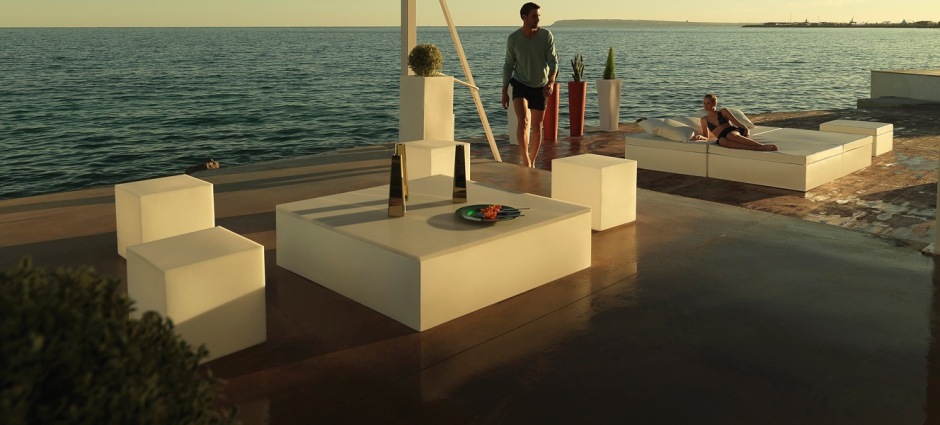 003891 Кровать Chill с 4 подушками 50x50 cm Vondom Jut - Вид №4