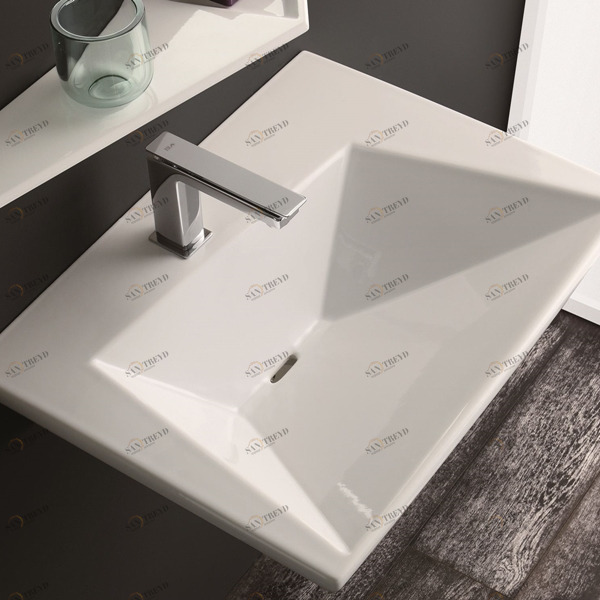 09KR Подвесная раковина настенная овальная Olympia Ceramica 