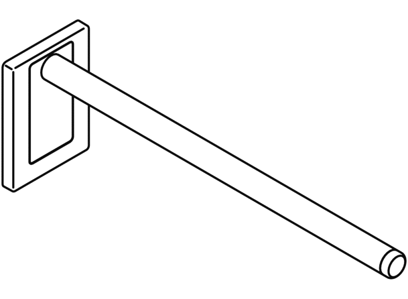 950.50.31099 Настенная ручка моно HEWI Stützen  - Вид №3