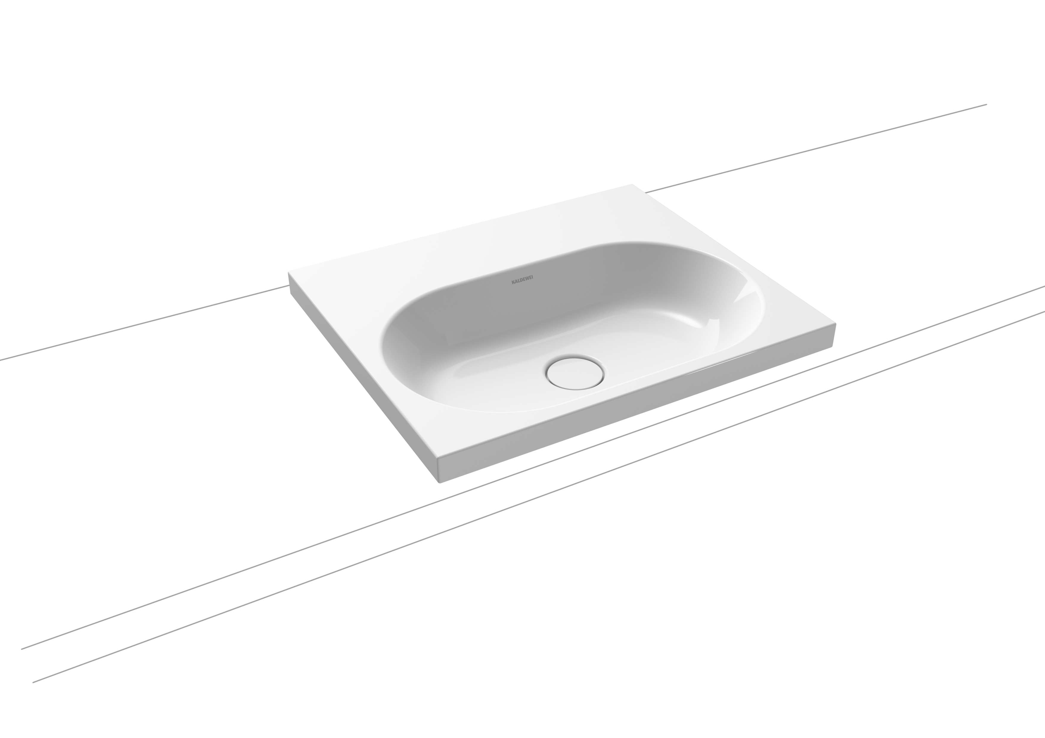 Умывальник KALDEWEI Сталь эмалированная 3056 448 теплый серый 60 30563319448 - Вид №1