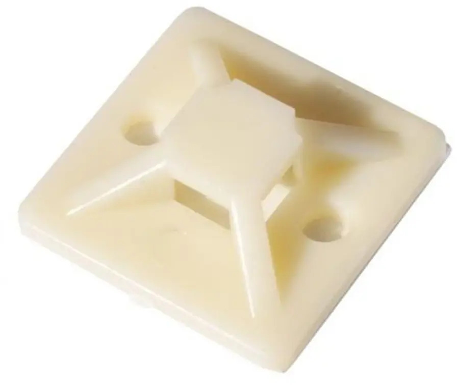 ЭКОПЛАСТ - Самоклеящаяся площадка для кабельных хомутов 19×19 мм (100 шт) 10059372