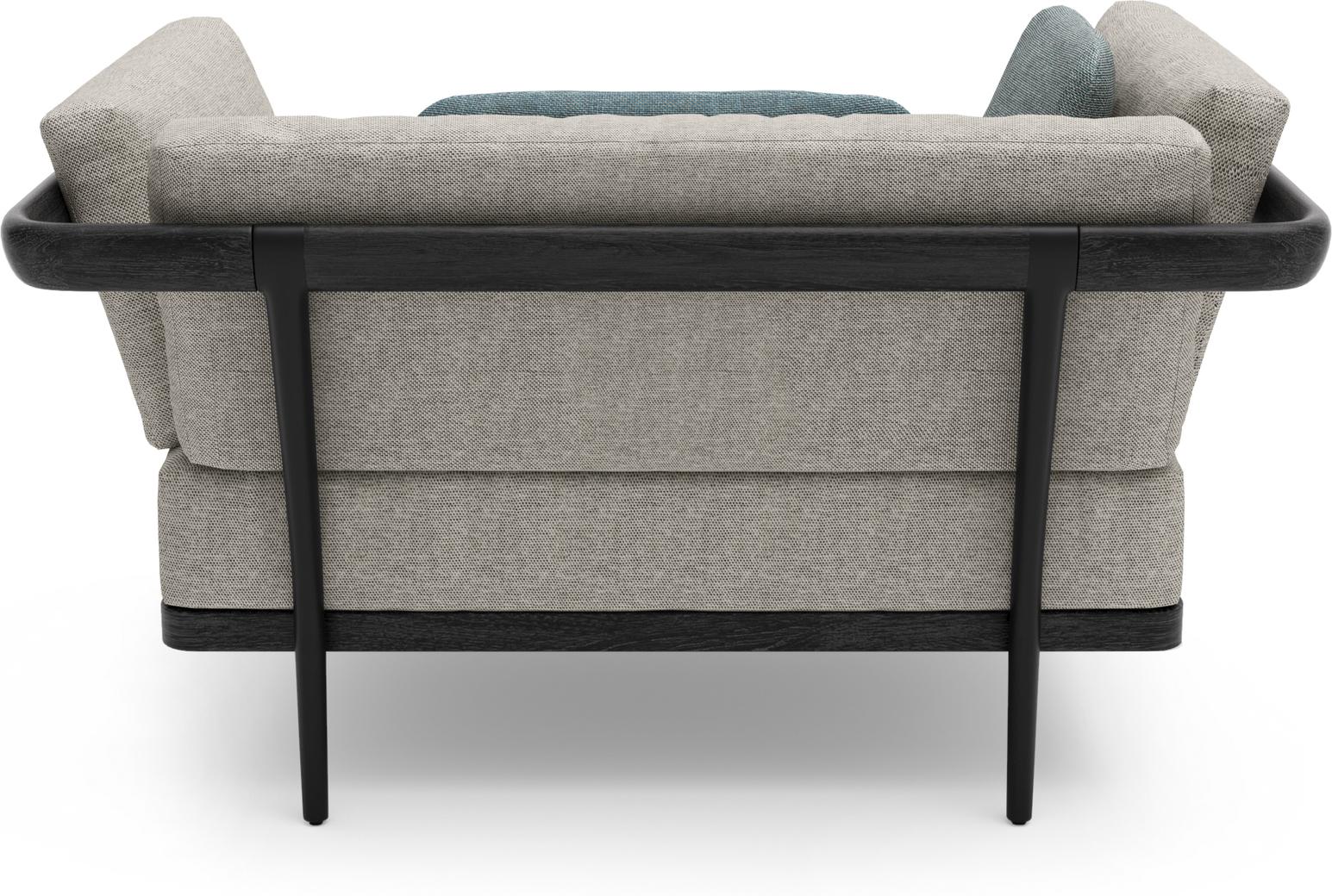 MNST256 1 мест. teak nero черный Manutti Flex - Вид №1