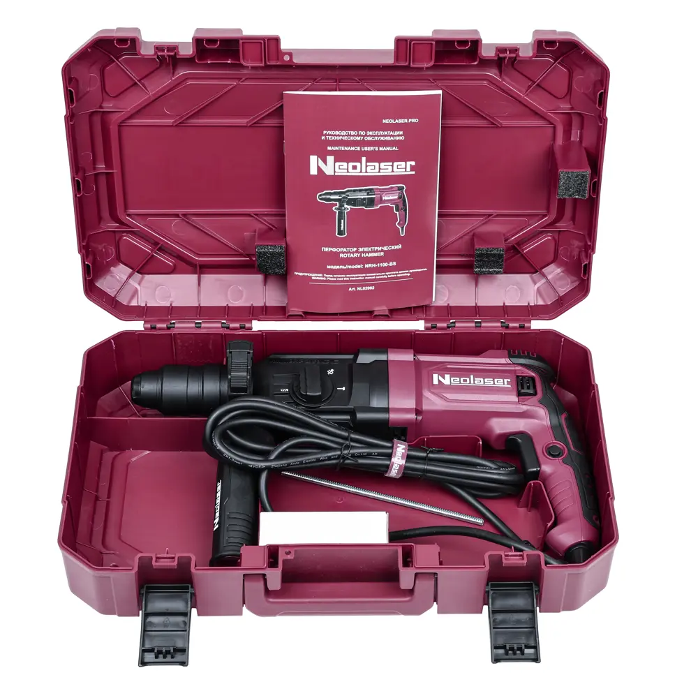 Сетевой перфоратор Neolaser NRH-1100-BS с энергией удара 4.1 Дж 89417237 STLM-1571779 - Вид №14