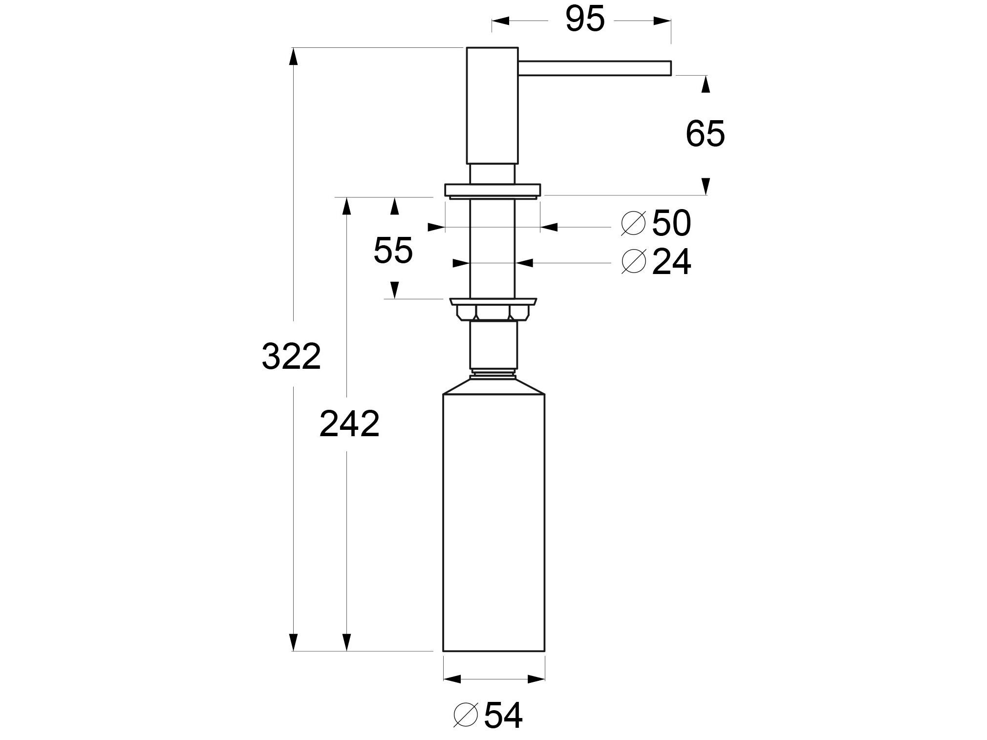 Дозатор мыла GUGLIELMI RUBINETTERIE DS90220 ARCH-00126554 - Вид №12