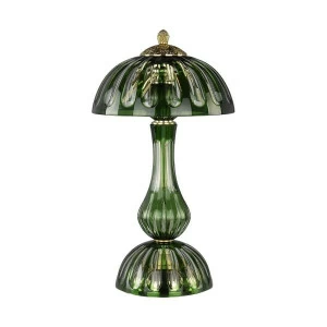 Лампа настольная хрустальная 45х25 см зеленая Bohemia Ivele 1370L/3/25 G Clear-Green/H-1H BOHEMIA IVELE КЛАССИЧЕСКИЕ 00-3889257 Зеленый