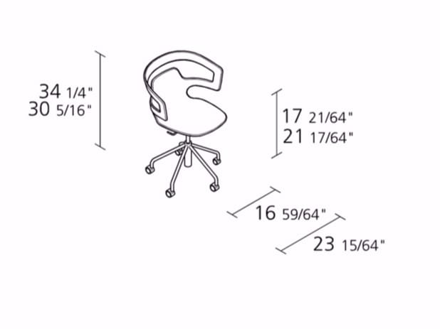 Вращающееся кресло с колесами Alias Segesta ARCH-00009519 - Вид №1