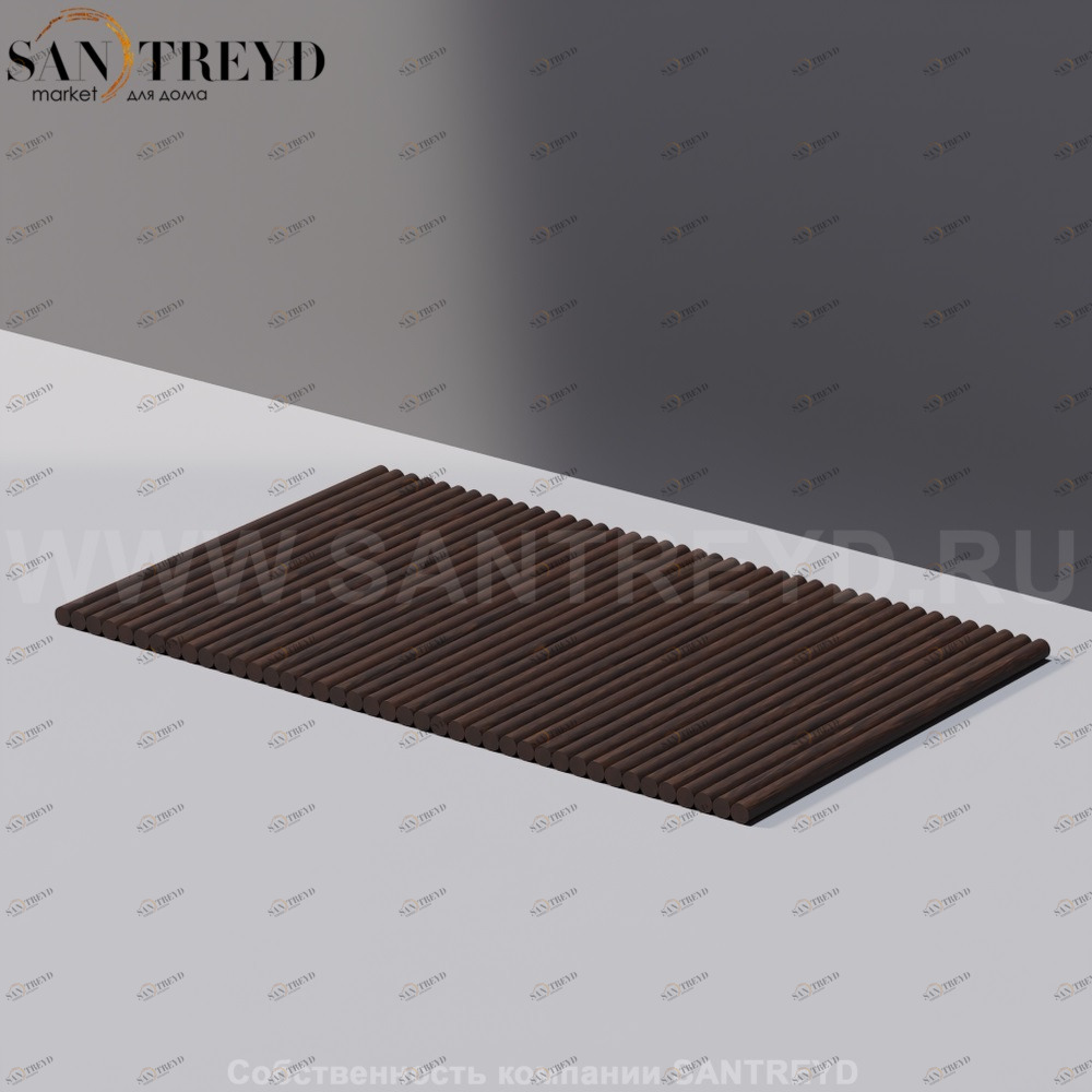 Agape TAPIRO Коврик из дерева 80 см под коричневый дуб AKAR0524RU