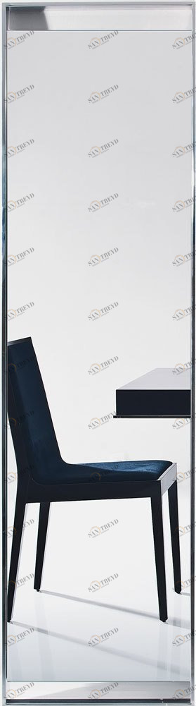 Напольное зеркало прямоугольное хром Exclusive узкое PUSHA ДИЗАЙНЕРСКИЕ 062562 Хром 