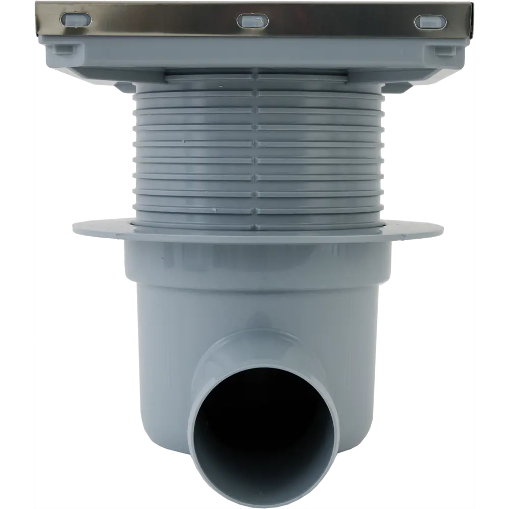 Трап для душа Ани пласт сухой затвор горизонтальный слив 150x150 мм полипропилен STLM-2188315 - Вид №4
