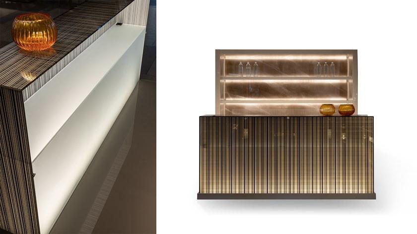 Reflex Барный шкаф из дерева и стекла со встроенной подсветкой Avantgarde sun-id-1444621 - Вид №2