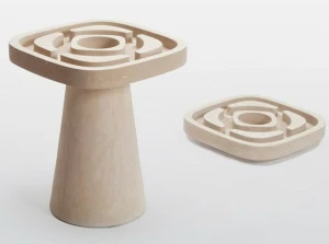 PIMAR Квадратный садовый стол из камня Лечче  Ca11