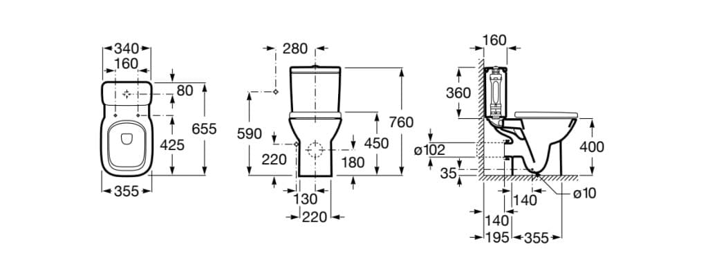 Внешняя сливная кассета Roca должен ARCH-00146033 - Вид №4