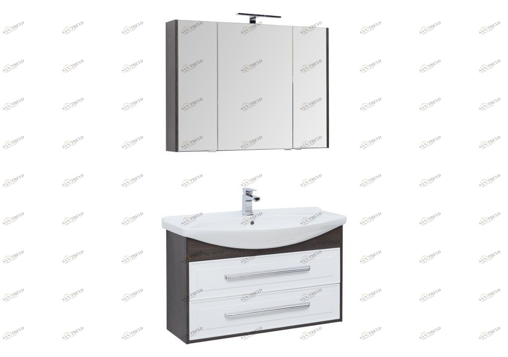 Мебель для ванной Aquanet Остин 105 дуб кантербери/белый 00213132