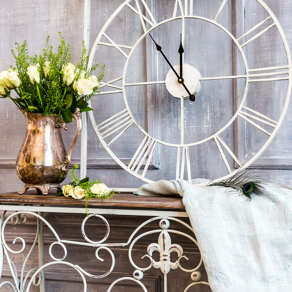 5373 Часы «Кружево небес» (белый антик) Object Desire  - Вид №2