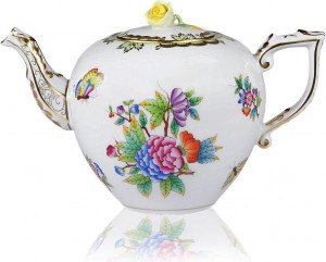 56903 Herend Чайник 0,8л "Виктория" (с розой) Фарфор