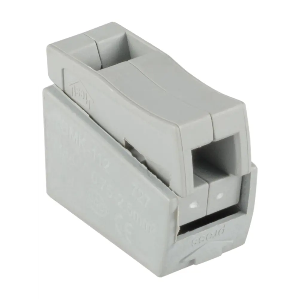 84509777 Клеммы соединительные монтажные Duwi СМК 224-112 2-проводные 1,0-2,5X2/0,5-2,5мм² серые 5шт 26735 5 STLM-1118068  - Вид №2