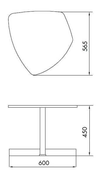 Низкий стальной журнальный столик ALMA DESIGN ARCH-00087829 - Вид №2