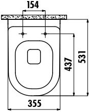AN320-00CM00E-0000 ANTIK Унитаз подвесной с биде КАПУЧИНО Creavit Antik  - Вид №1