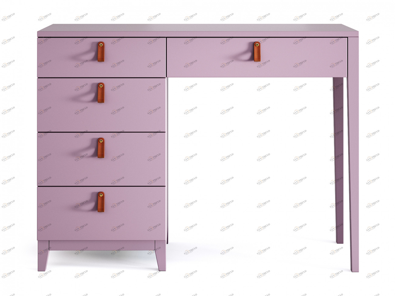 Туалетный столик с ящиками лаванда Jagger THE IDEA  210486 Розовый 