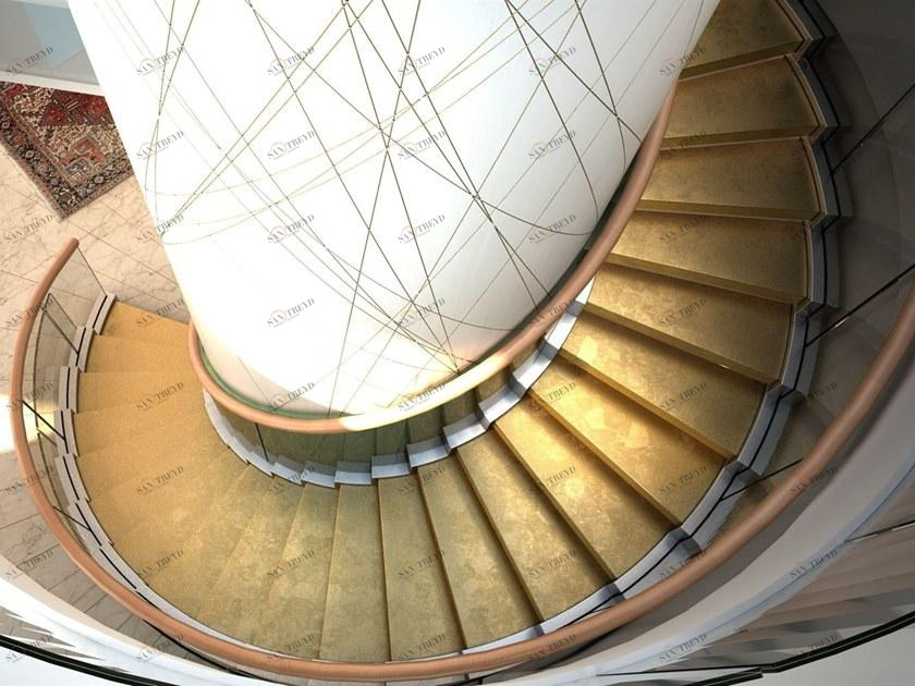 Siller Treppen П-образная самонесущая открытая лестница из металла с двойной конструкцией Cobra sun-id-1465323