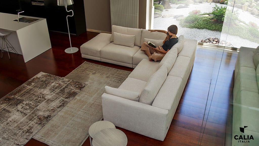 Угловой съемный диван из ткани Calia Italia Superior ARCH-00107825 - Вид №2