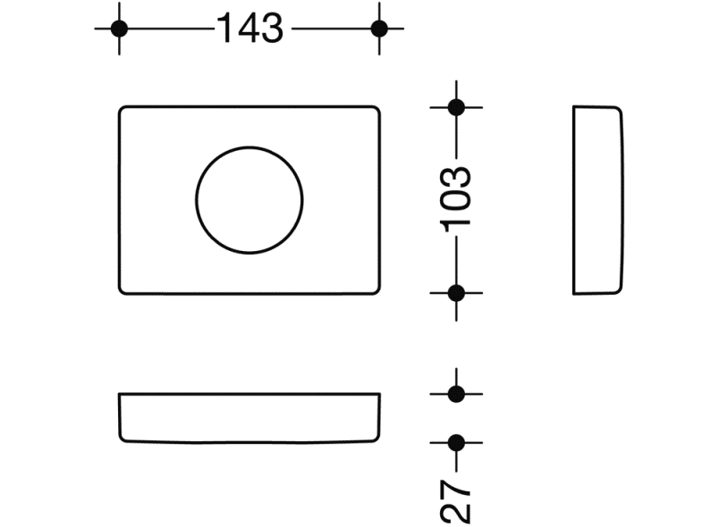 800.06.75091 Диспенсер для гигиенических пакетов HEWI System 800 K  - Вид №1