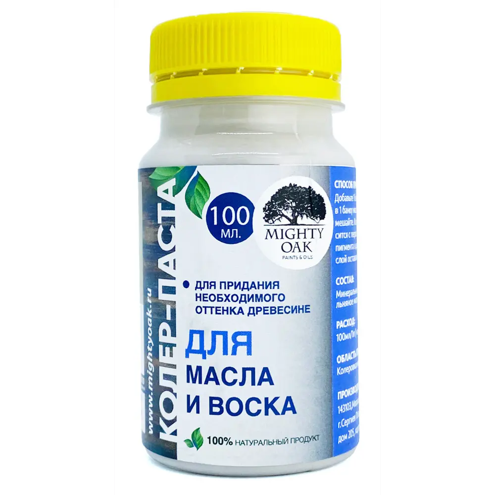 Колер-паста Mighty Oak И-07 0.1 л цвет ваниль 82746371 STLM-2161466 Santreyd 