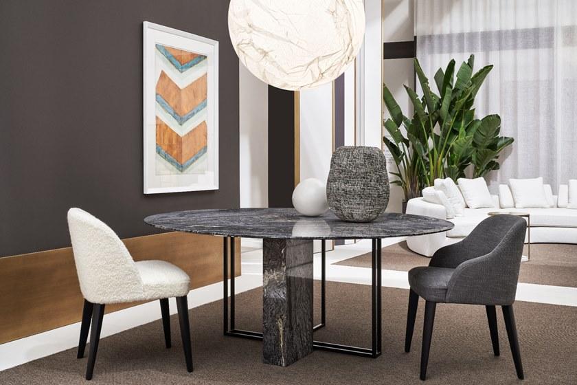 Meridiani Стул из ткани с подлокотниками Odette sun-id-1411717 - Вид №2