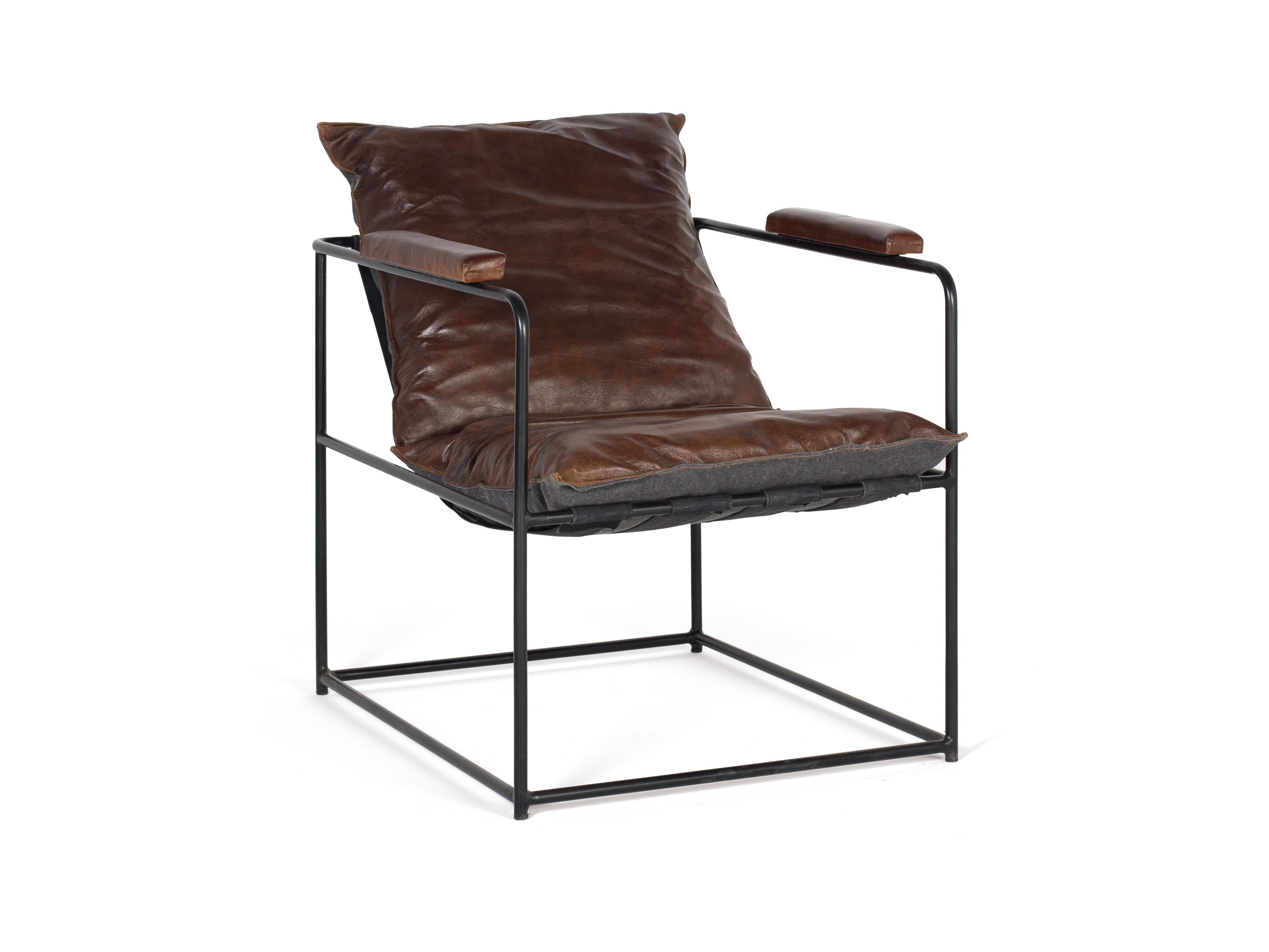 Кожаное кресло с подлокотниками Giner y Colomer 1408 ARCH-00030304